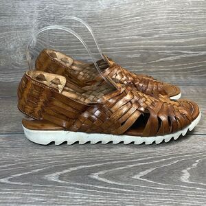 Bed Stu Huarache Lauren Honey Brown Leather Women’s Sz 8 (fit like a 9) Sandal